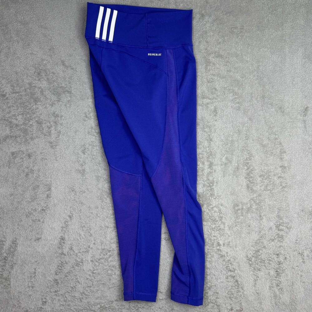 Adidas Primeblue Aeroready Leggings Womens Small Blue Stretch Workout Running - Picture 8 of 9